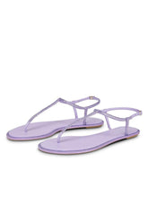 Rhinestones T-strap Round-toe Flat Heel Sandals With Buckle Adjustable-strap