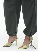 Yellow Stud Single Wide Strap Round Toe Flared Heeled Sandals Backless Slip-On Heels