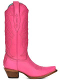 Rose Red Embroidered Snip Toe Wide Mid-Calf Western Boots