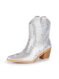 Rhinestone Boots Pointed Toe Heel Cowgirl Boots