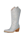 Rhinestone Boots Wide Calf Sparkly Cowgirl Boots