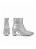 Silver Rhinestone Boots Bling Diamond Ankle Boots