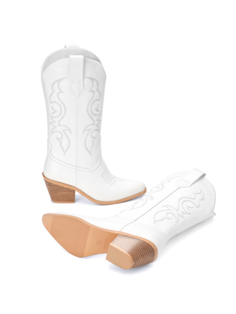 Western Boots Women Cowboy Boots Ankle Boots (Only for Canada)