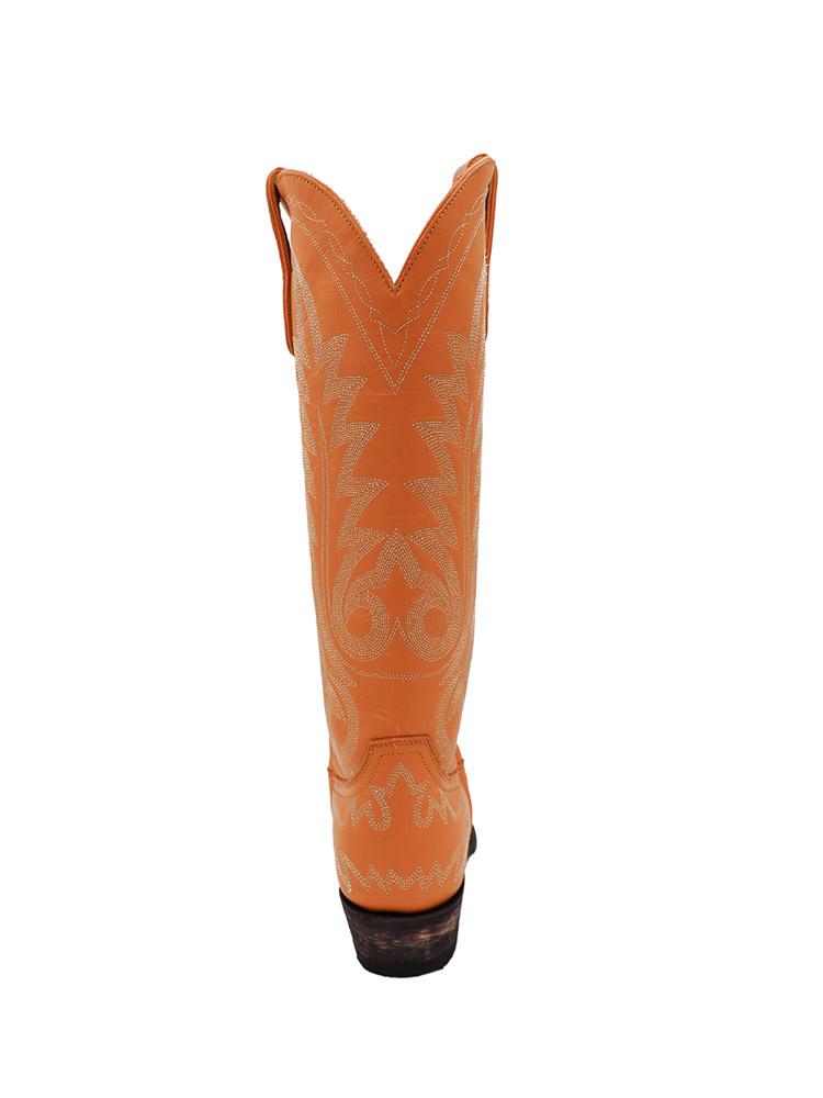 Embroidered Snip-toe Slip-on Knee High Western Cowgirl Boots